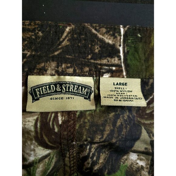Field & Stream Mens Large Camouflage Nylon Cargo Hunting Pants With Elastic - Picture 8 of 10